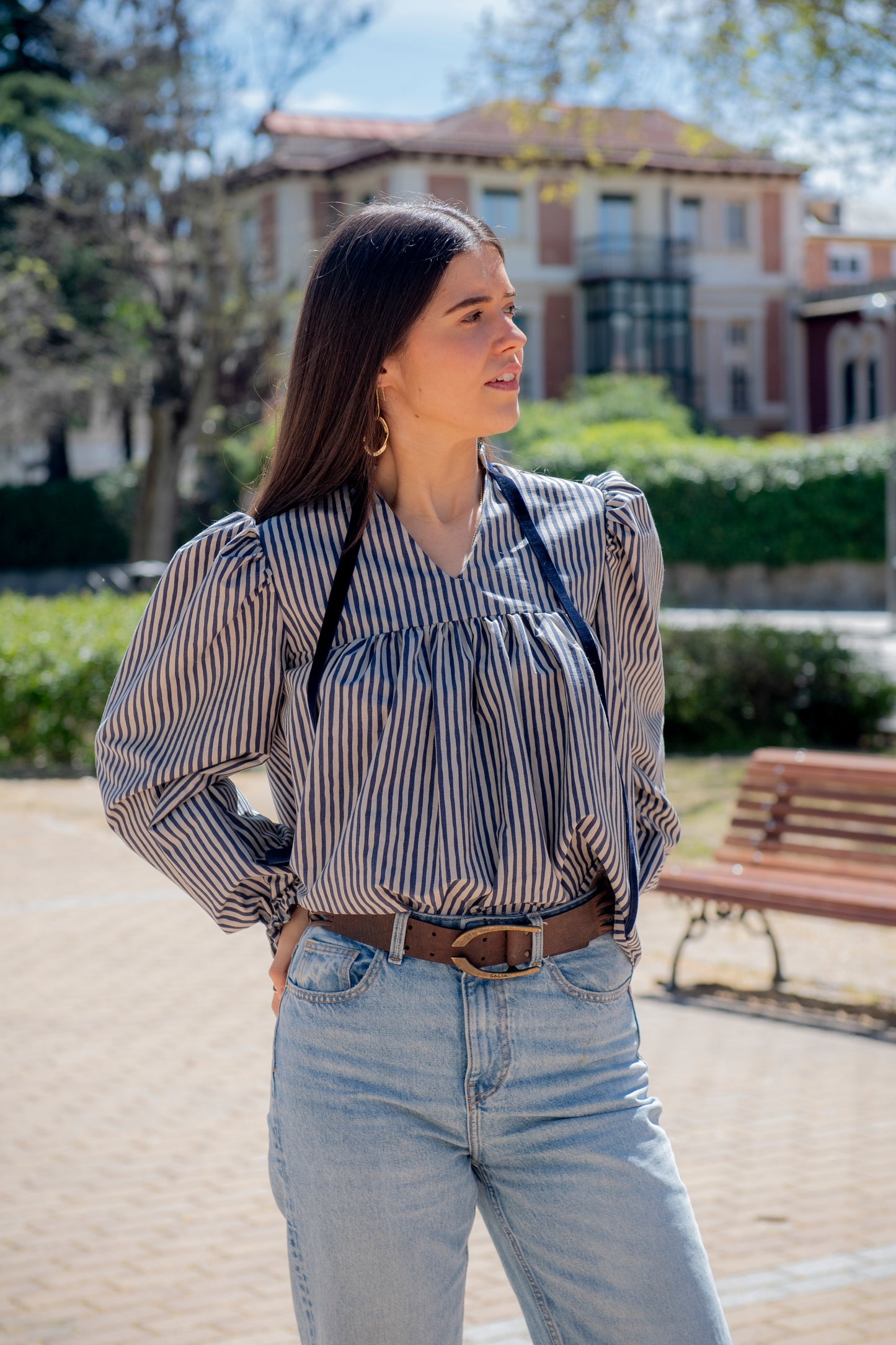 Blusa de rayas