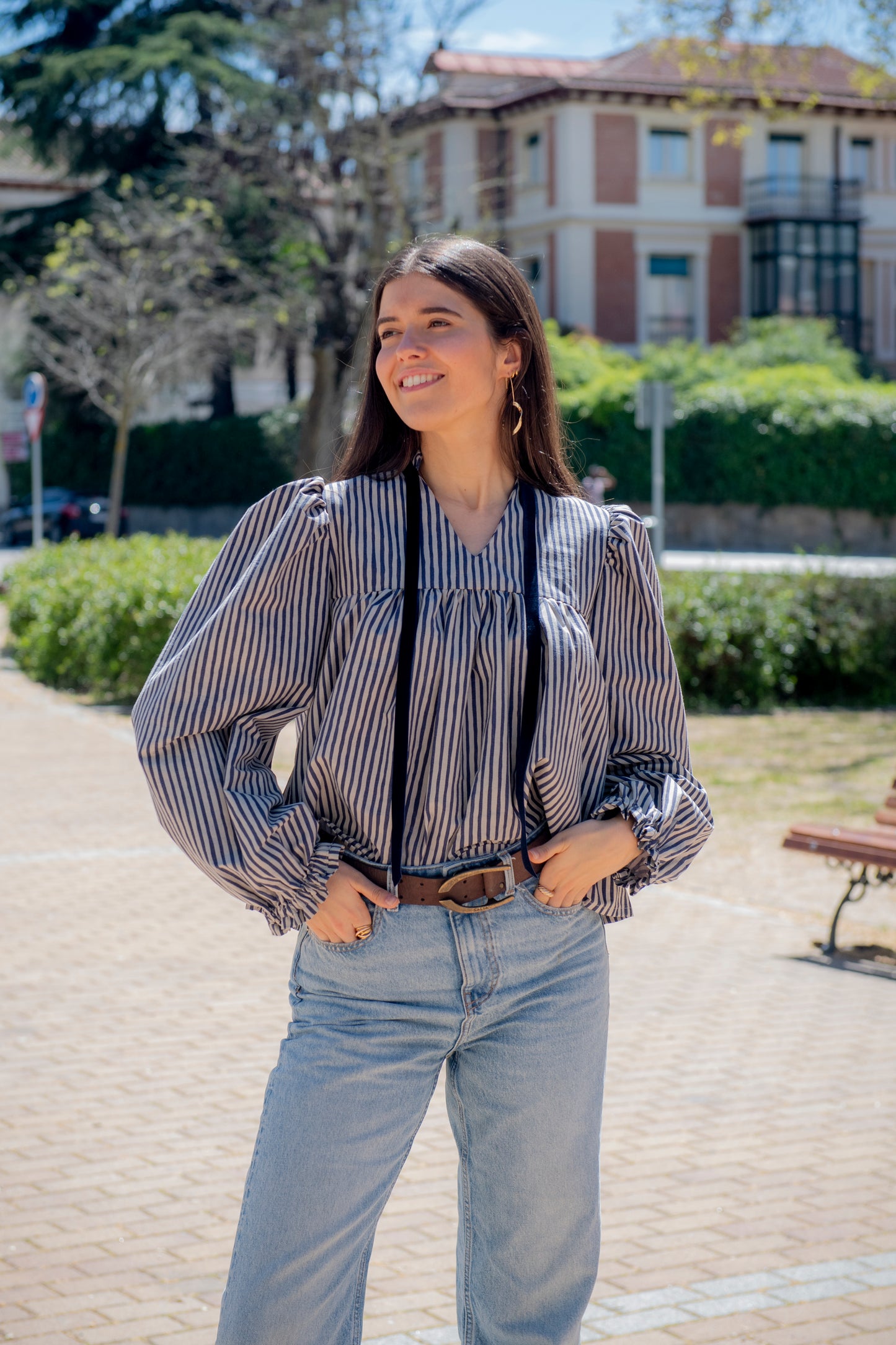 Blusa de rayas